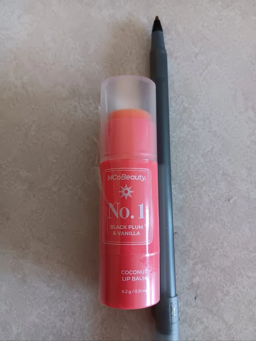 MCo Beauty No.1 Coconut Lip Balm — Pink (Black Plum & Vanilla)